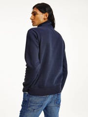 Tommy Logo Mockneck - Desert Sky